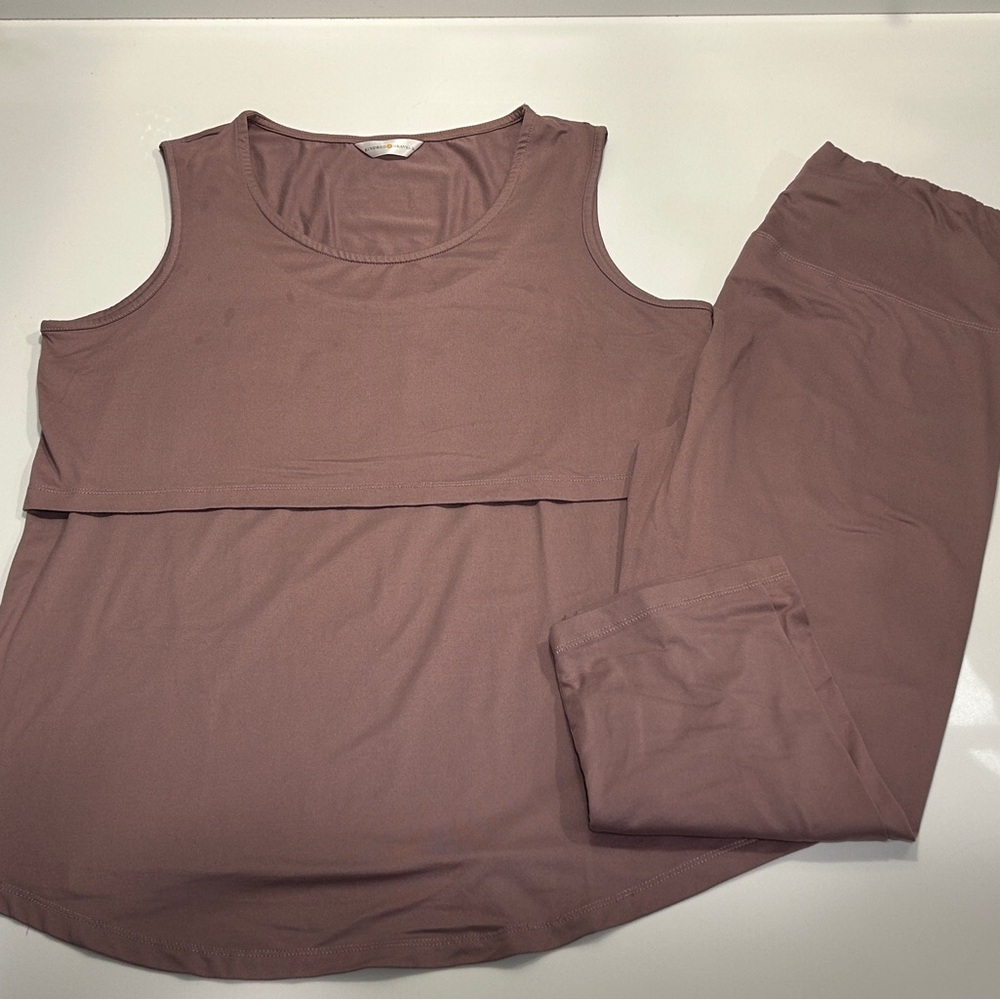 Kindred Bravely Nursing Dusty Rose Lounge Set